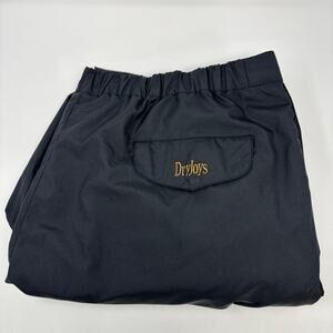 Footjoy Dryjoys Mens 2XL Black Windbreaker Snap Button Golf Pants